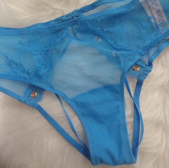 Victoria's Secret Panty Cheeky No Back Azul - Picture 6 of 9